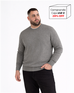 I8102 - Sweater Escote Redondo TALLE ESPECIAL